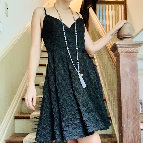 All Saints Black Silk Quilted Flag Dress UK6 US2 - Picture 4 of 12